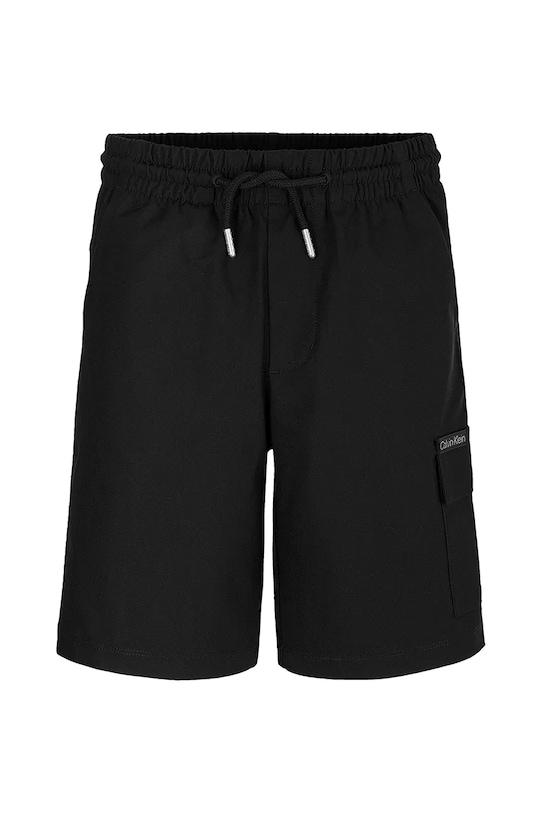 Detské krátke nohavice Calvin Klein Jeans IB0IB02512.PPYA čierna SS25