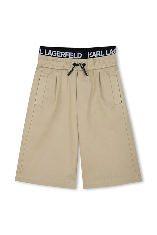 Detské krátke nohavice Karl Lagerfeld Z30566.162.174 béžová SS25