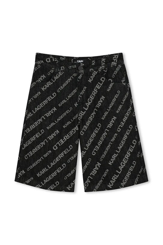 Дитячі джинсові шорти Karl Lagerfeld Z30415.126.150 чорний SS25