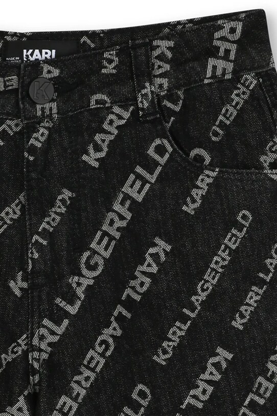 Karl Lagerfeld gyerek farmer rövidnadrág fekete Z30415.162.174