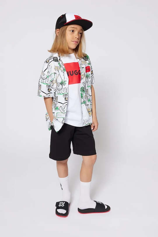 Дитячі шорти HUGO casual чорний G00364.162.174