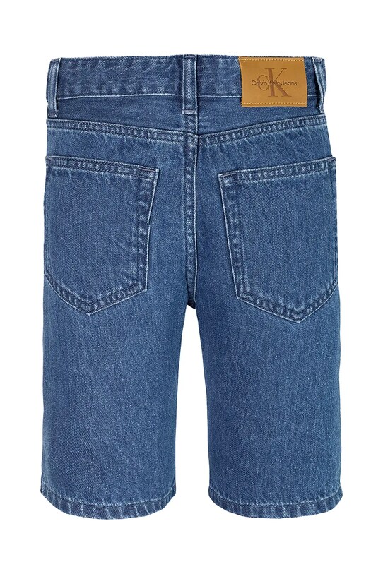 Băieți Calvin Klein Jeans pantaloni scurți din denim pentru copii IB0IB02425.PPYA albastru