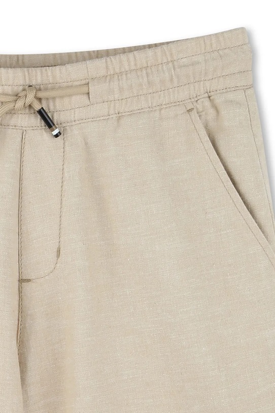 Băieți BOSS pantaloni scurți de in pentru copii J51988.162.174 bej