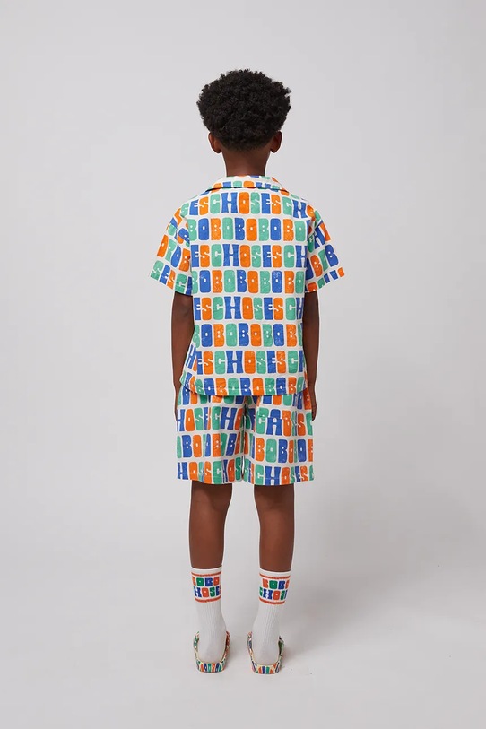 Bobo Choses pantaloni scurți din bumbac pentru copii 125AC133 portocaliu