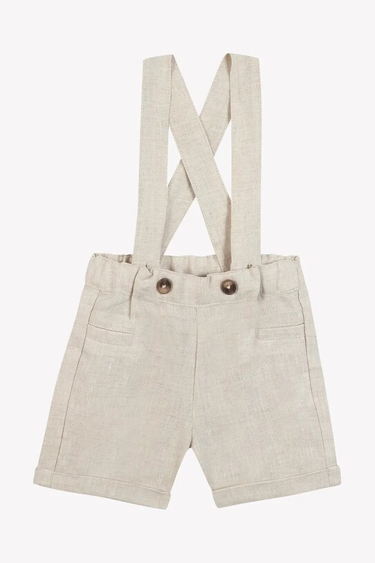 Tartine et Chocolat pantaloncini in lino per neonati biancheria beige CA22051.67.74