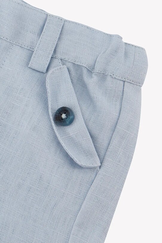 Tartine et Chocolat pantaloncini in lino per neonati blu CA26061.80.94