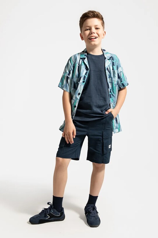 Coccodrillo pantaloni scurți uni bleumarin WC5119504HBJ