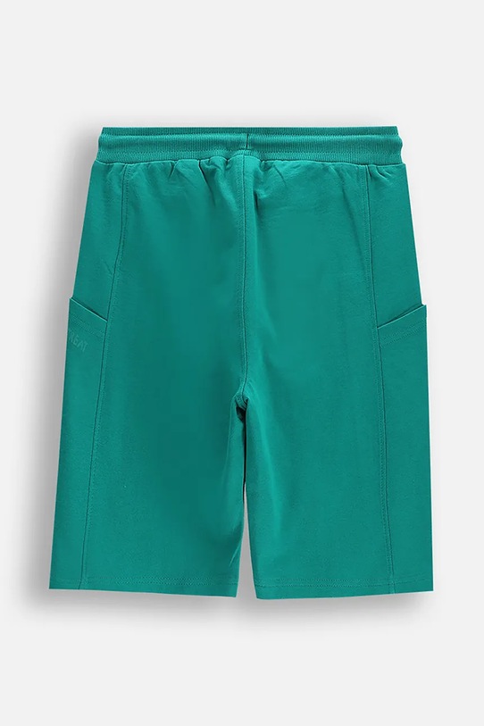 Coccodrillo pantaloni scurți din bumbac pentru copii WC5120502TBJ verde SS25