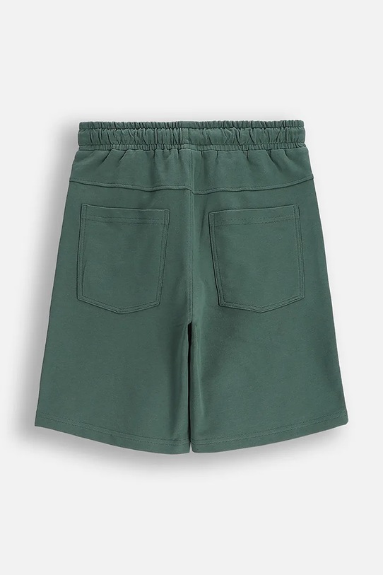 Coccodrillo pantaloni scurți din bumbac pentru copii WC5120501WBJ verde SS25