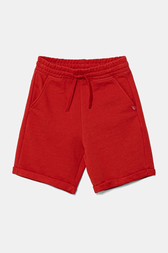 Dječje pamučne kratke hlače United Colors of Benetton Planet friendly crvena 3J68C901G.G.Season.PPYA