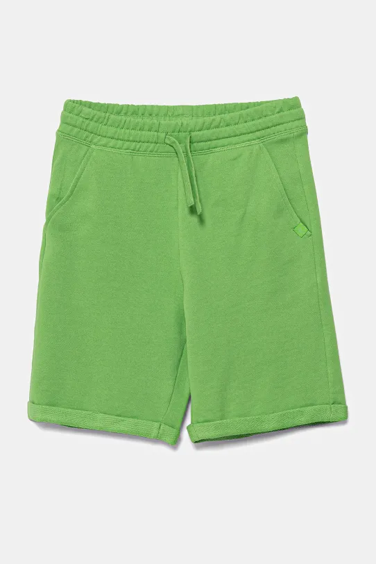 Otroške bombažne kratke hlače United Colors of Benetton Pletenina zelena 3J68C901G.G.Season.PPYA