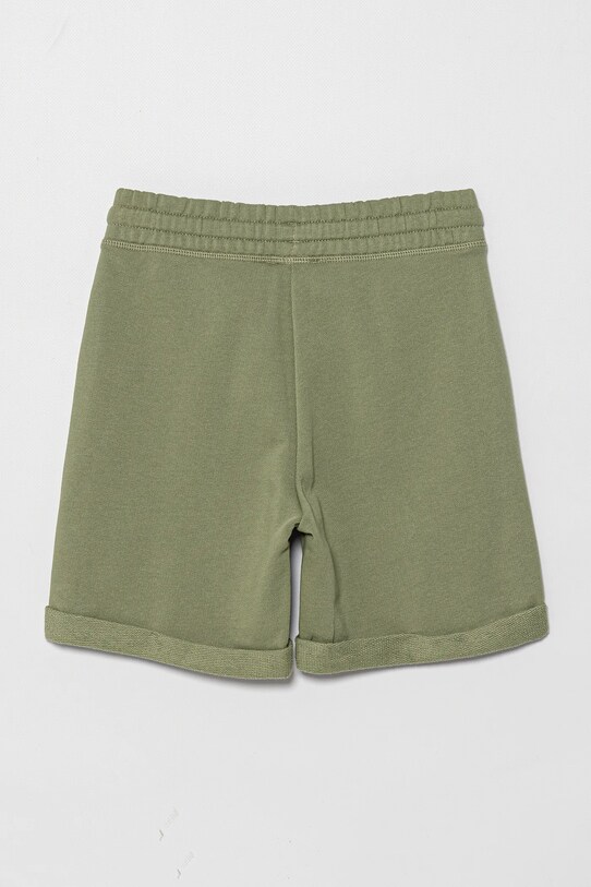 United Colors of Benetton gyerek pamut rövidnadrág 3J68C901G.G.Season.PPYA zöld SS25