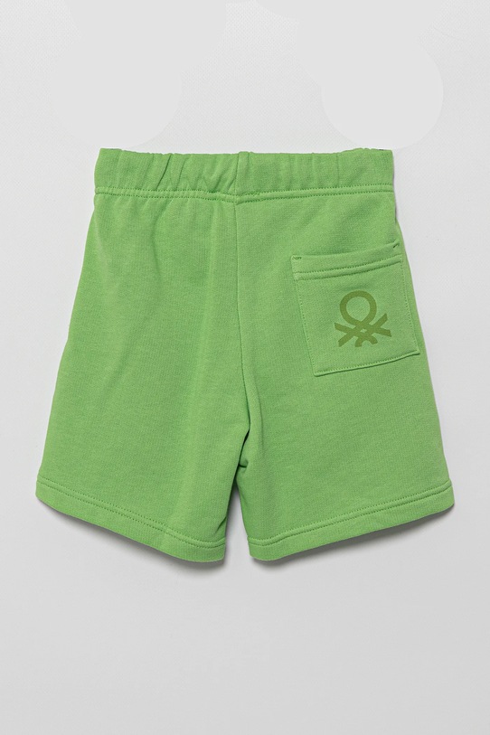 United Colors of Benetton pantaloni scurți din bumbac pentru copii 3J70G900P.P.Season.PPYA verde SS25