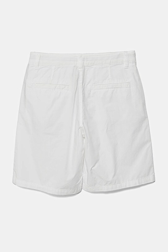 United Colors of Benetton pantaloni scurți din bumbac pentru copii 4AC7C903O.G.Seasonal alb SS25