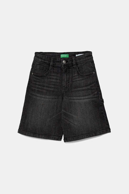 United Colors of Benetton pantaloni scurți din denim pentru copii casual negru 4PORC903I.G.Seasonal