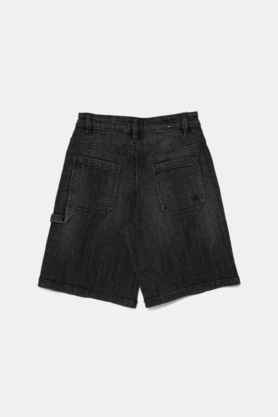 United Colors of Benetton szorty jeansowe dziecięce 4PORC903I.G.Seasonal czarny SS25