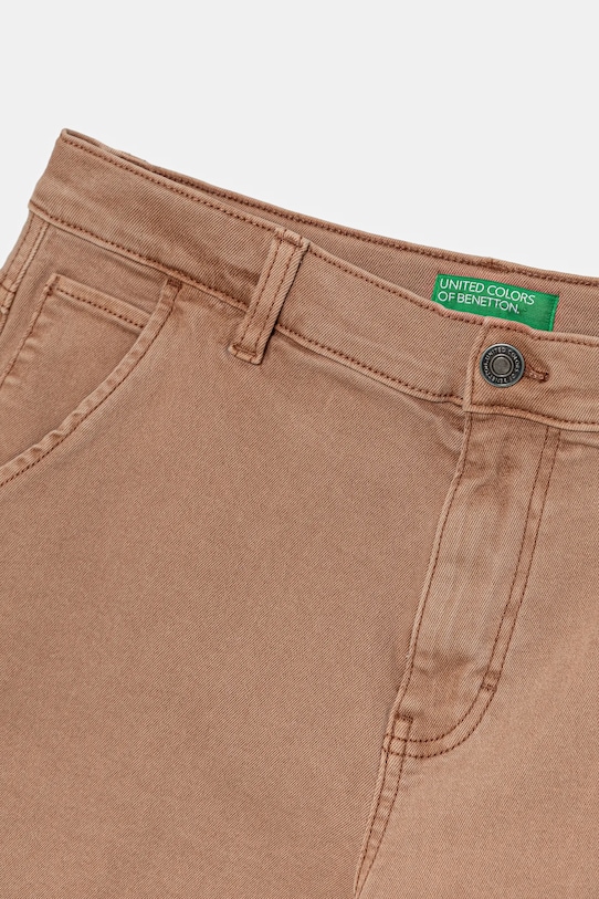 Băieți United Colors of Benetton pantaloni scurți copii 4QNJC903Q.G.Seasonal maro