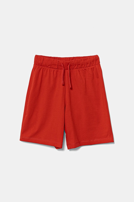 United Colors of Benetton gyerek pamut rövidnadrág dzsörzé piros 3BL0C903L.G.Seasonal