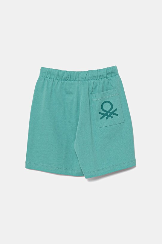 United Colors of Benetton gyerek pamut rövidnadrág 3BL0C903L.G.Seasonal türkiz SS25