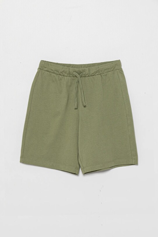 Detské bavlnené šortky United Colors of Benetton potlač zelená 3BL0C903L.G.Seasonal