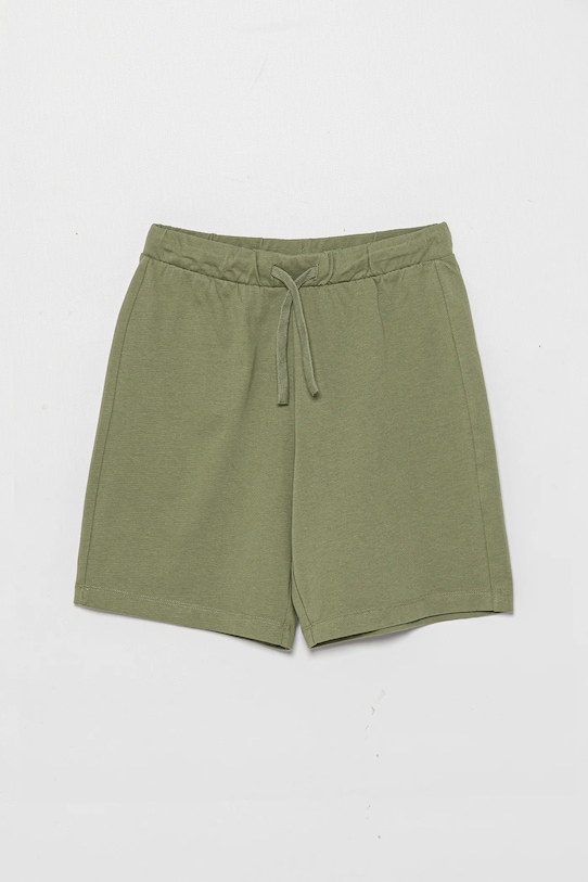 Dětské bavlněné šortky United Colors of Benetton potisk zelená 3BL0C903L.G.Seasonal