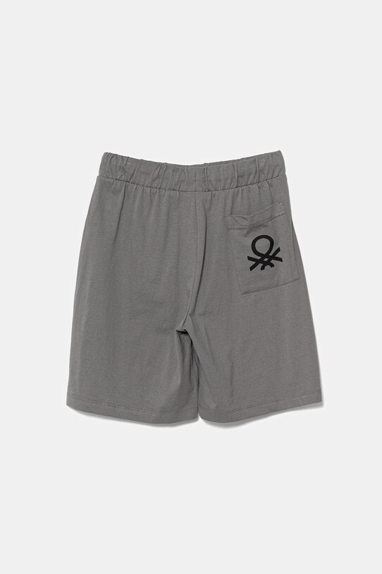United Colors of Benetton pantaloni scurți din bumbac pentru copii 3BL0C903L.G.Seasonal gri SS25