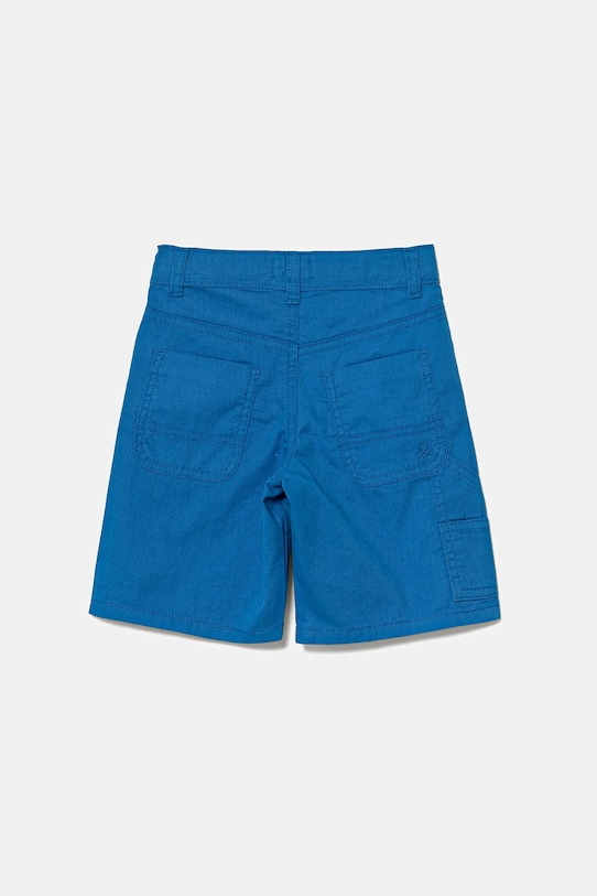 United Colors of Benetton szorty bawełniane dziecięce 47RGG901Y.P.Seasonal niebieski SS25