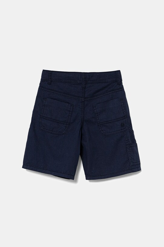 United Colors of Benetton pantaloni scurți din bumbac pentru copii 47RGG901Y.P.Seasonal bleumarin SS25