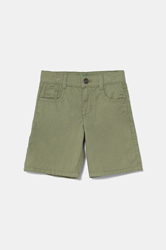 Detské bavlnené šortky United Colors of Benetton bavlna zelená 47RGG901Y.P.Seasonal