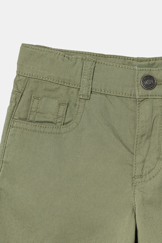 Băieți United Colors of Benetton pantaloni scurți din bumbac pentru copii 47RGG901Y.P.Seasonal verde