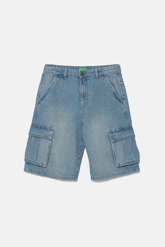 United Colors of Benetton szorty jeansowe dziecięce bawełna niebieski 4KEHC9041.G.Seasonal