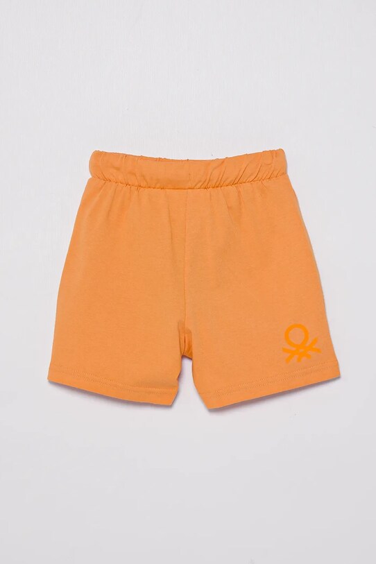 United Colors of Benetton pantaloni scurți din bumbac pentru copii 3BL0G900Q.P.Season.PPYA portocaliu SS25