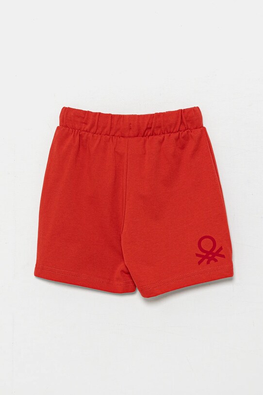 United Colors of Benetton pantaloni scurți din bumbac pentru copii 3BL0G900Q.P.Season.PPYA rosu SS25