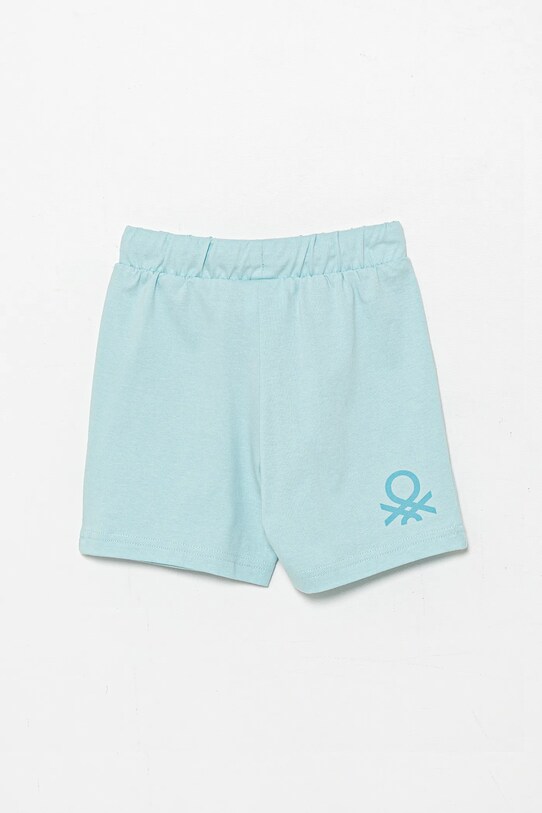 United Colors of Benetton szorty bawełniane dziecięce 3BL0G900Q.P.Season.PPYA niebieski SS25