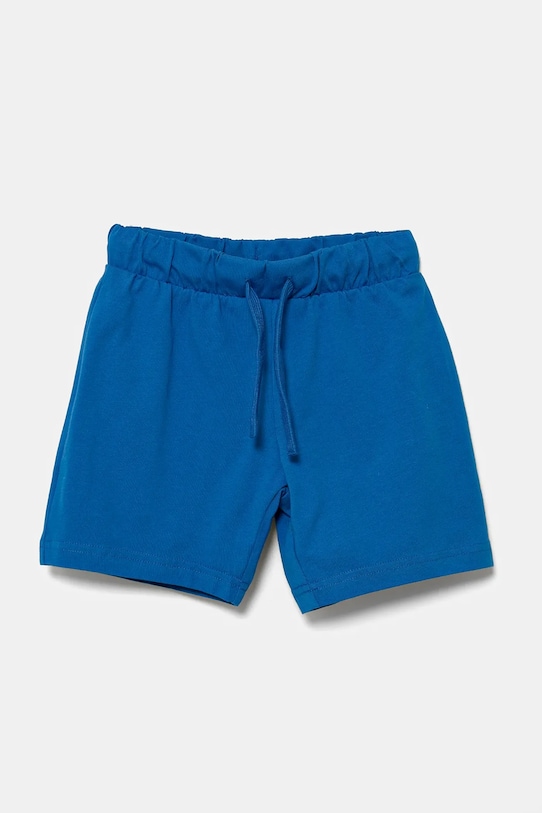 United Colors of Benetton gyerek pamut rövidnadrág dzsörzé kék 3BL0G900Q.P.Season.PPYA