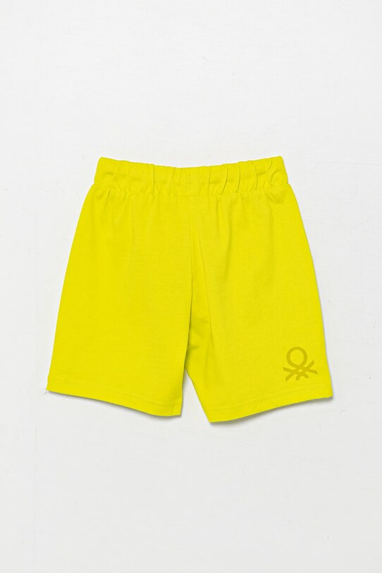 Хлопчик Дитячі бавовняні шорти United Colors of Benetton 3BL0G900Q.P.Season.PPYA зелений