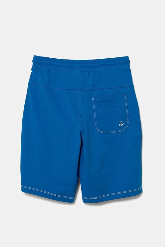 United Colors of Benetton szorty bawełniane dziecięce 3BL0C903J.G.Seasonal niebieski SS25