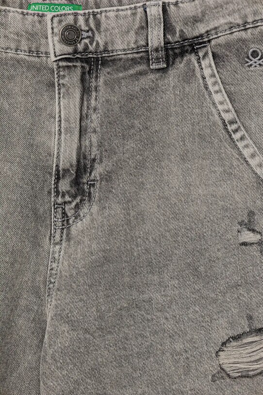 Băieți United Colors of Benetton pantaloni scurți jeans 4AD7C9045.G.Seasonal gri