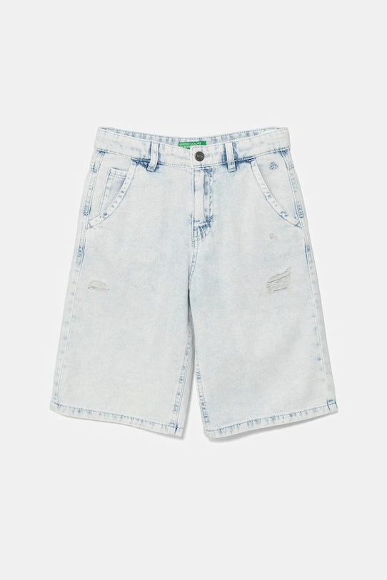 United Colors of Benetton szorty jeansowe bawełna niebieski 4AD7C9045.G.Seasonal