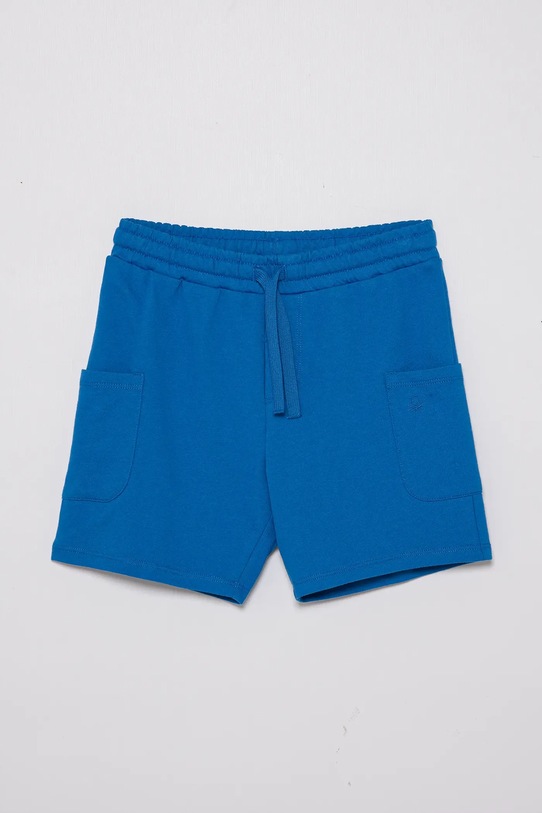 United Colors of Benetton szorty bawełniane dziecięce bawełna niebieski 39DJG901C.P.Seasonal
