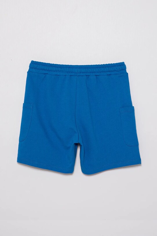 United Colors of Benetton szorty bawełniane dziecięce 39DJG901C.P.Seasonal niebieski SS25