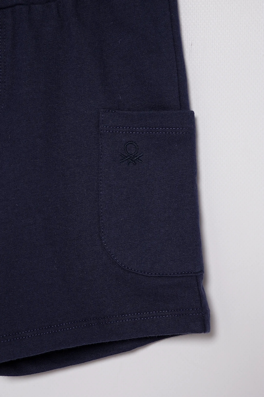 Αγορίστικα Παιδικό βαμβακερό σορτς United Colors of Benetton 39DJG901C.P.Seasonal σκούρο μπλε