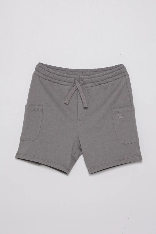 Παιδικό βαμβακερό σορτς United Colors of Benetton casual γκρί 39DJG901C.P.Seasonal