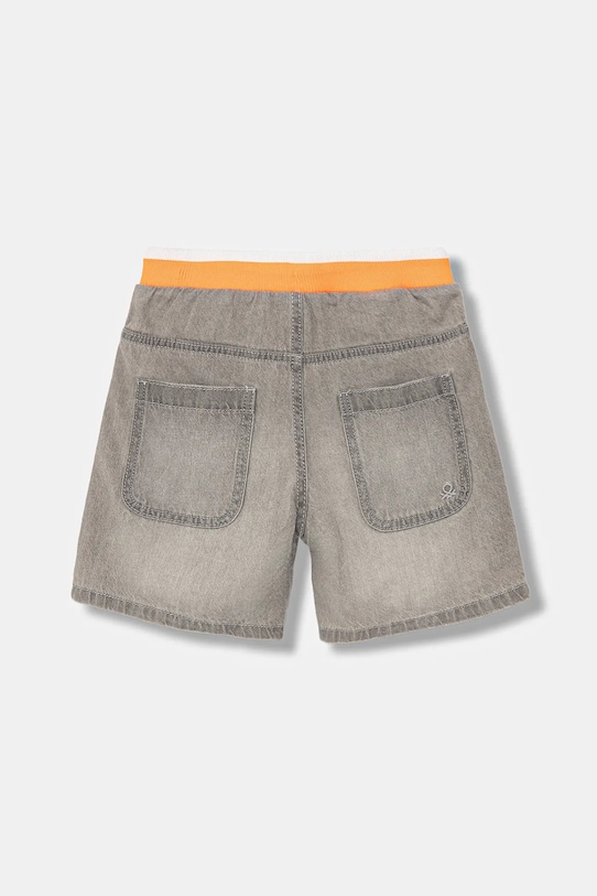 Детски дънков къс панталон United Colors of Benetton 4AD7G902Y.P.Seasonal сив SS25