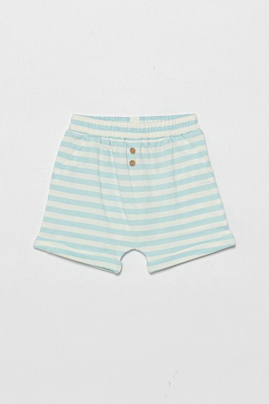 United Colors of Benetton pantaloni scurți din bumbac pentru bebeluși casual albastru 34LPA900I.W.Seasonal