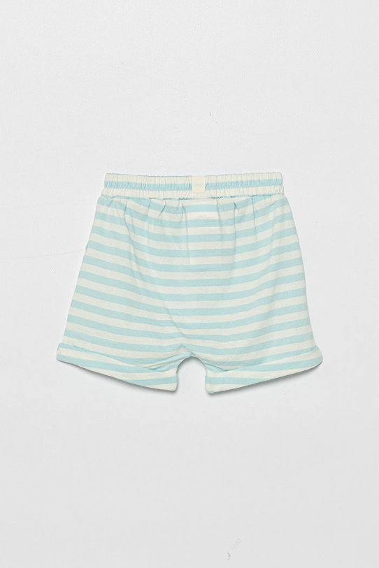 United Colors of Benetton pantaloni scurți din bumbac pentru bebeluși 34LPA900I.W.Seasonal albastru SS25