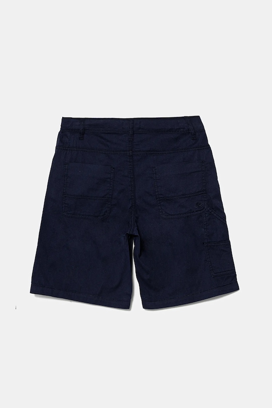 Детские хлопковые шорты United Colors of Benetton 47RGC902U.G.Seasonal тёмно-синий SS25