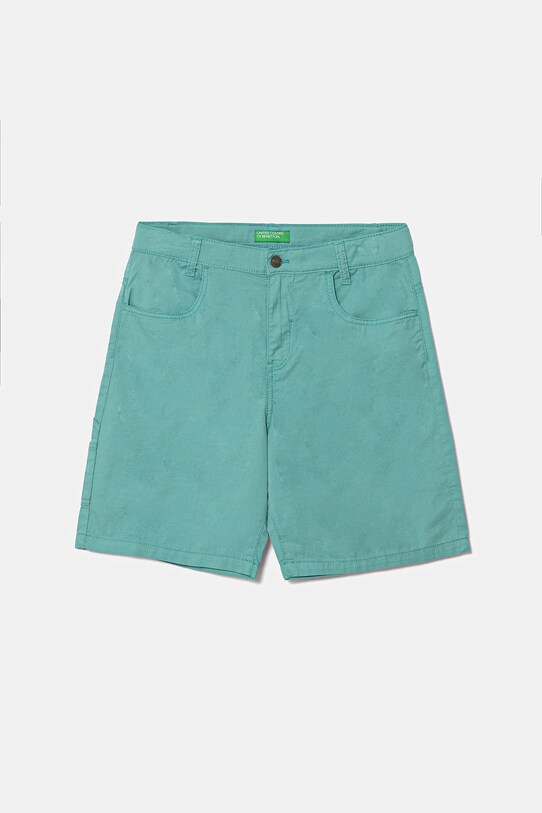 United Colors of Benetton szorty bawełniane dziecięce bawełna turkusowy 47RGC902U.G.Seasonal