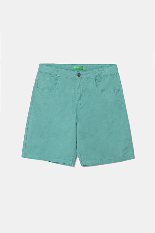 Detské bavlnené šortky United Colors of Benetton bavlna tyrkysová 47RGC902U.G.Seasonal