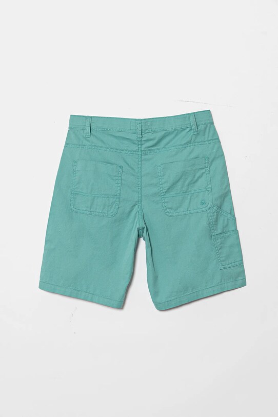 United Colors of Benetton szorty bawełniane dziecięce 47RGC902U.G.Seasonal turkusowy SS25